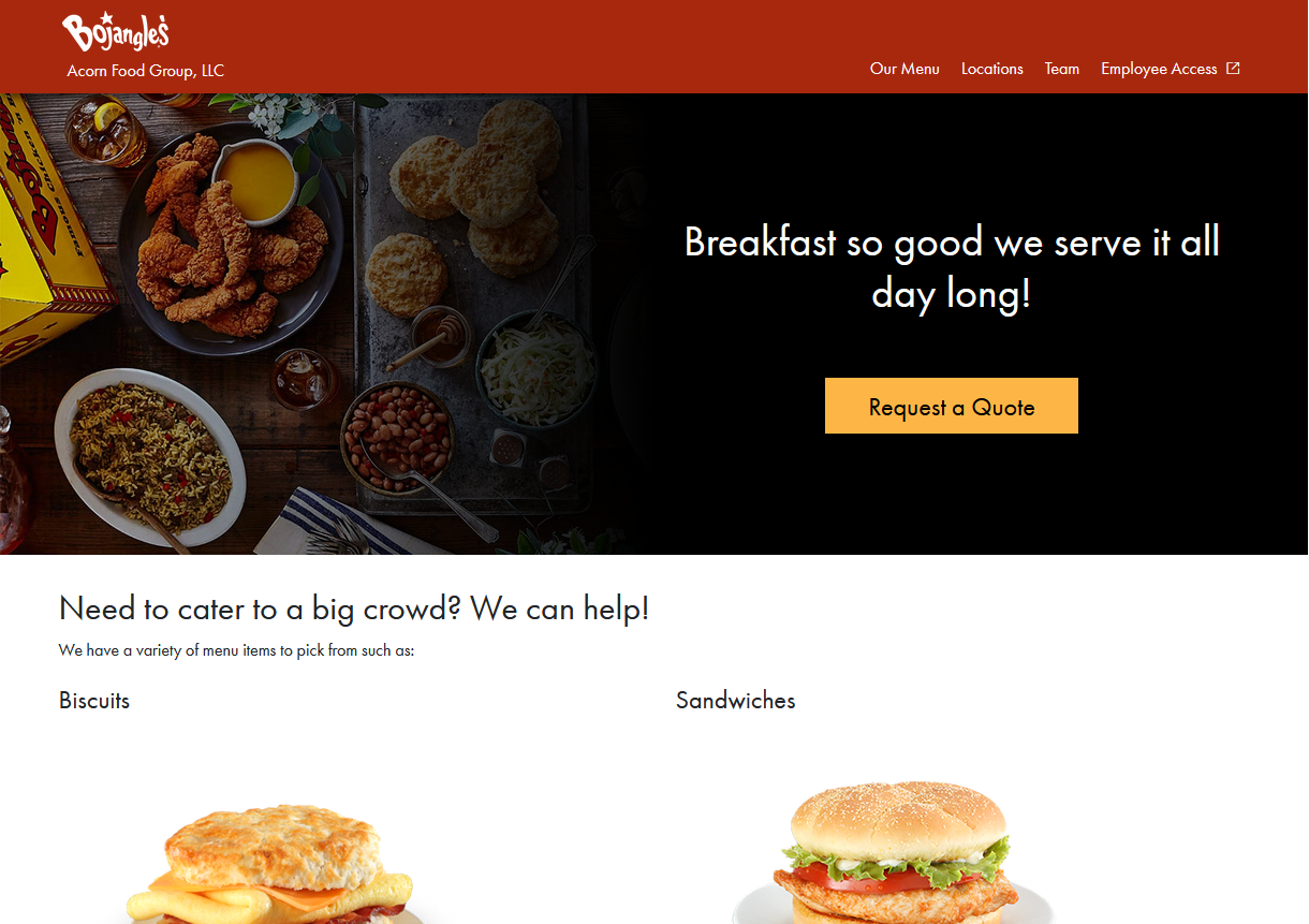 Acorn Food Group Screenshot