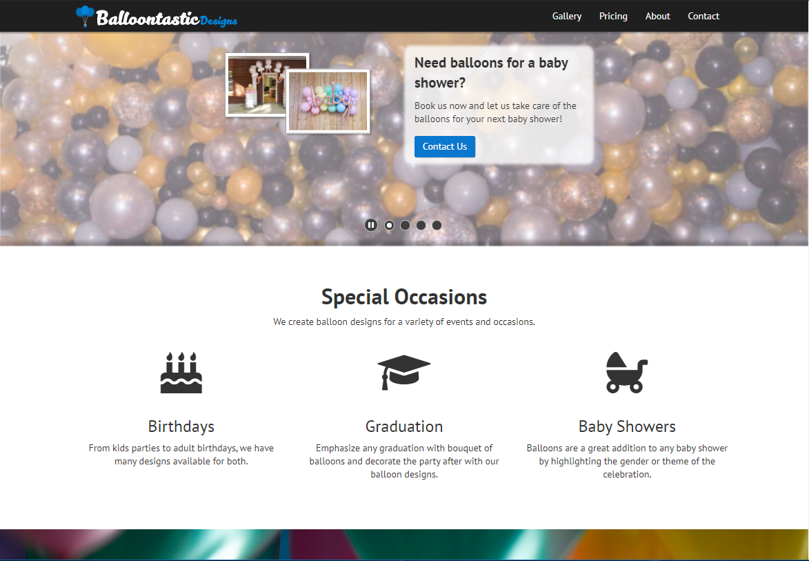 Balloontastic Designs Screenshot